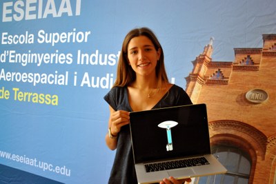 Una estudiant de l’ESEIAAT idea un sistema d’obtenció d’aigua per regenerar la vegetació d’espais desertitzats