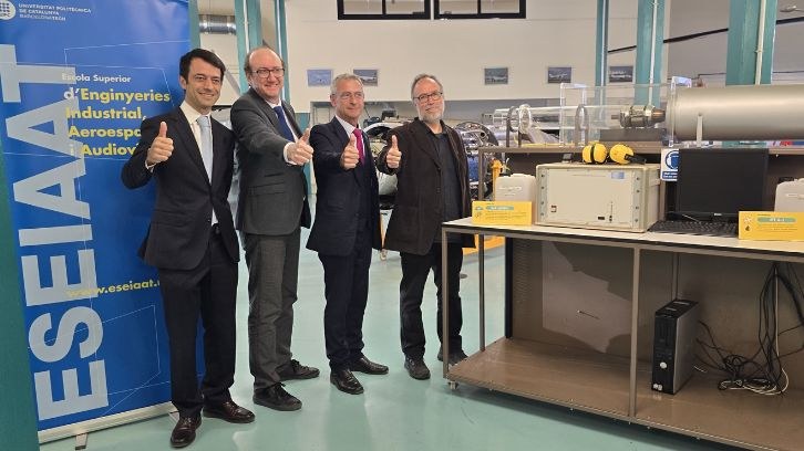 L’ESEIAAT de la UPC i Vueling, en una col·laboració pionera, presenten un banc d’assaig per investigar diferents tipus de combustibles sostenibles per a l’aviació