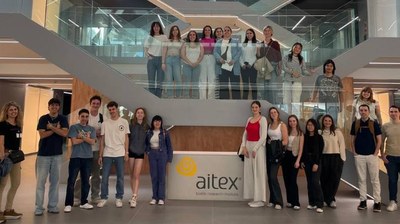 Estudiants del Grau i Màster Textil visiten el Centre Tecnològic Textil AITEX a Alcoi