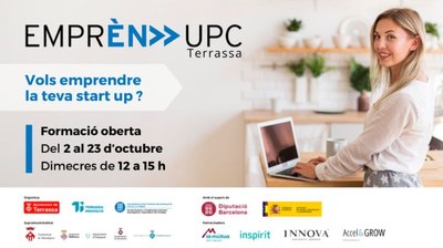 Arriba la 8à edició del Programa EmprenUPC, amb 12 càpsules formatives en línia