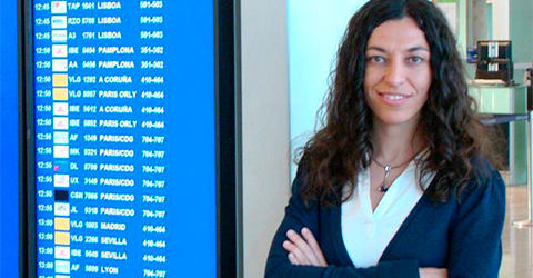 La directora de l’Aeroport de Barcelona, Sònia Corrochano, imparteix una conferència a la UPC-ESEIAAT