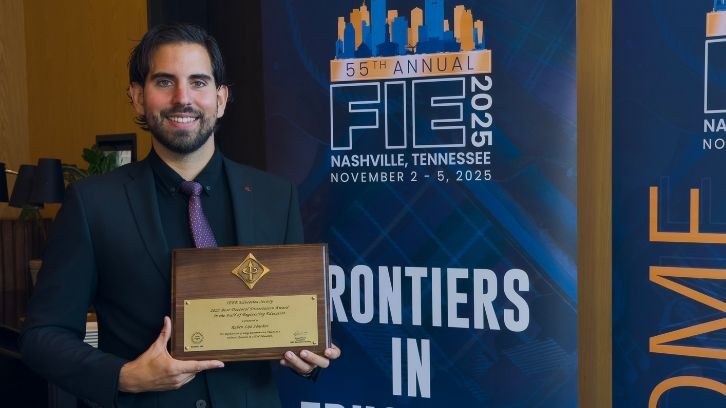 Rubén Lijó guanya el premi a la millor tesis doctoral d’educació en enginyeria elèctrica que atorga l’IEEE, l’organització professional més gran del món