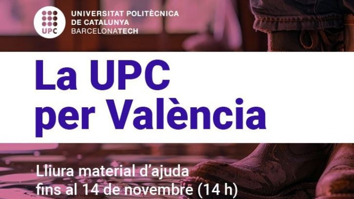 La UPC per València: Campanya de recollida de material i donacions