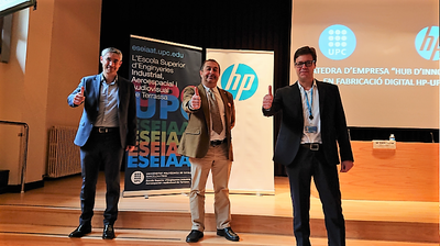 La UPC y HP crean en la ESEIAAT la Cátedra de empresa 'Hub de Innovación en Fabricación Digital HP-UPC'